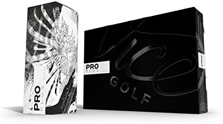 Vice Golf Pro Plus 2020 | 12 топки за голф | Карактеристики: 4-парчиња леано уретан, максимално растојание, намален спин на возачот | Повеќе