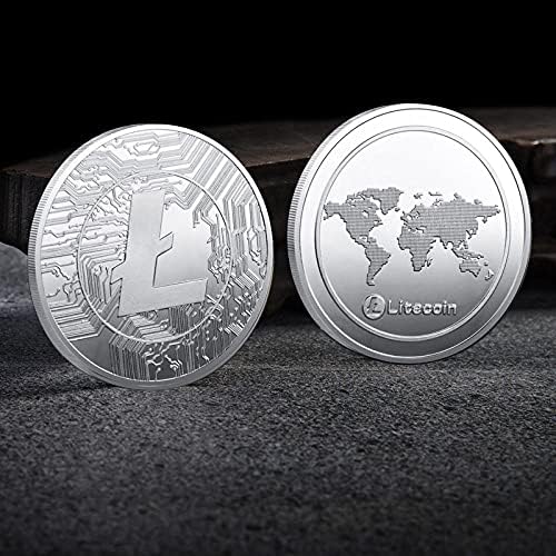 Сребрена Колекционерска Декоративна Монета Со Заштитно Куќиште Дигитална Монета Биткоин Занает