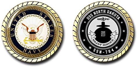 Усс Северна Дакота ССН-784 Американската Морнарица Подморница Предизвик Монета-Официјално Лиценциран