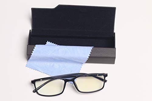 Брз Живот Поправки Сино Светло Блокирање Очила | Одлично За Жени И Мажи | Вклучена Футрола И Крпа За Чистење | Леќите Одговараат На Секого |