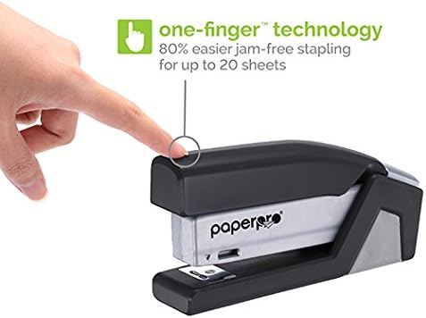 PaperPro Компактен модел Степлер со моќност за затегнување на прстите - сива