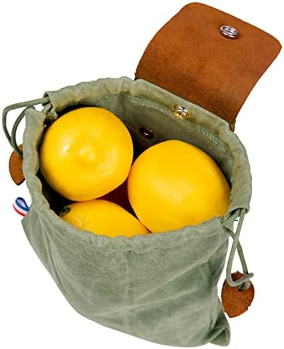 Восочена торбичка за стопирање на платно за пешачење, торбичка за половината на половината со колапс кожен појас со влечење и тока, повеќенаменска торба за складир
