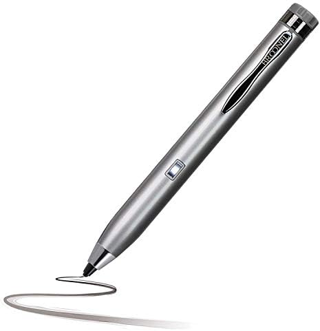 Broonel Silver Mini Fine Point Digital Active Stylus Pen компатибилен со Lenovo ThinkPad X1 јога 14 инчи