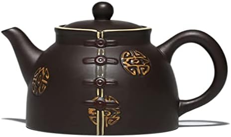Кетл чајник чајник креативен ретро чајник црн рачно изработен виолетова глина песок тенџере автентичен чај зиша сет чајник чајник