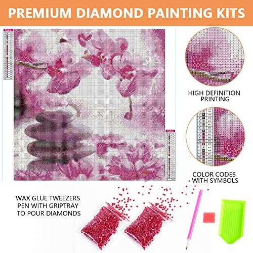 Комплети за сликање на дијаманти за тигар за возрасни - 5Д DIY животинско дијамантска уметност боја со дијаманти целосна квадратна вежба дијамантски точки сликарств
