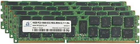 Надградба на меморијата на серверот Adamanta 64 GB за Dell PowerEdge T420 DDR3 1333MHz PC3-10600 ECC Регистриран 2RX4 CL9 1.35V