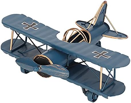 Акозон Авионски декор виси модел, модел на гроздобер авион со авиони со авиони Биплани Декори за декории за декорирање на декори