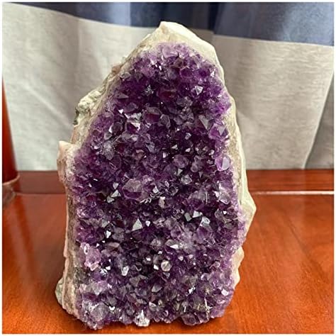 Прекрасен природен аметист кластер кварц оригинален кристален духовен енергетски терапија камен дома декорација Виолетова фенг шуи камен изгори