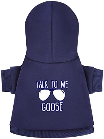Зборувај со мене гуска кучиња дуксери симпатична качулка за џемпери миленичиња облека од облека со капа со капа