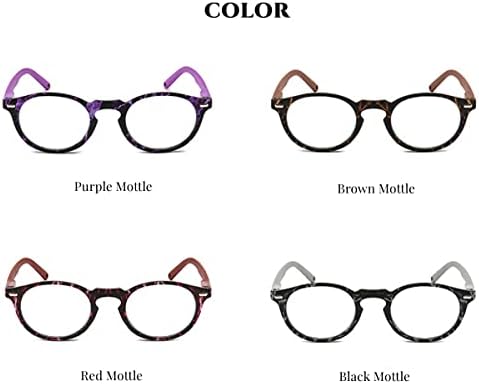 Зукки ретро читање очила за жени против сини светло блокирачки читатели со флексибилни очила за пролетни шарки AM41