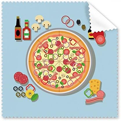 Избрана Пица Италија Храна Од Домати Чистење Крпа Телефон Екран Очила Почиста 5 парчиња