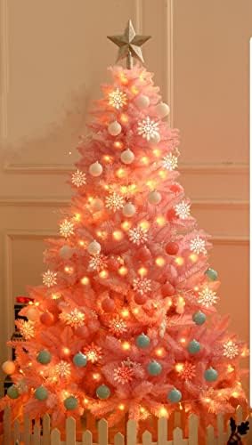 Сет на новогодишна елка Qappz 1.2/1,5/1,8m Дома шифриран сјај Голем украс за украси за украси за елки
