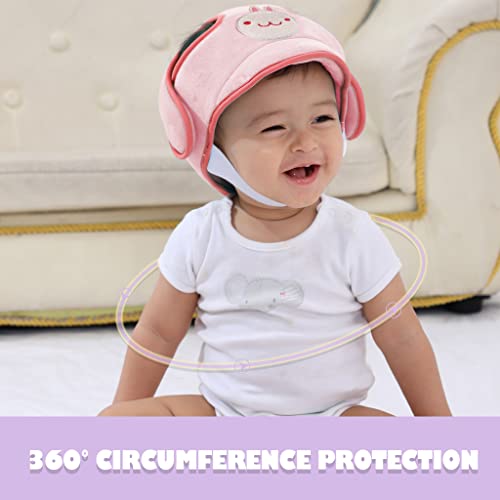 Какиблин Безбедност Бебе безбедносна капа за поддршка на главата, капа за прилагодување на безбедноста за дишење на новороденчињата за мали деца, научете да шетат?