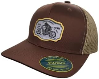 PNW Облека Мотоцикл Камион Хет - Меш Снајпбек Бејзбол капа w/високи перформанси Супер моќност ткаена лепенка