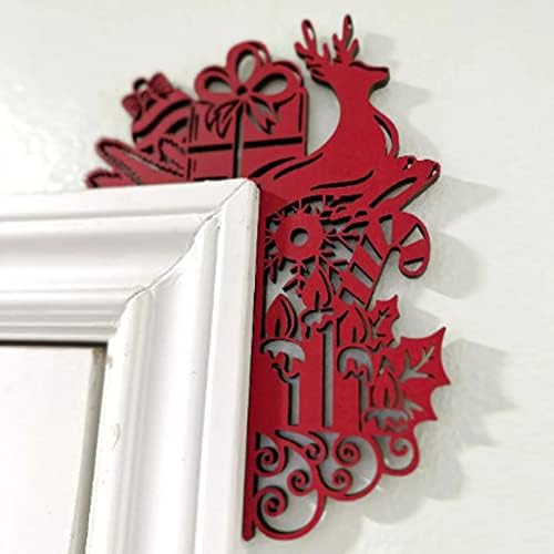 Орнамент занаетчиски куки декорација на врата рамка за празник приврзок домашен врата агол украсен ланец на монистра роза