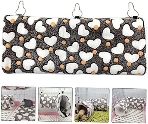 ИПЕТБООМ 5 парчиња тунели играчки chinchilla за спиење колиба топла шема удобна ферет кокатос животни шеќер миленичиња кревет хрчак