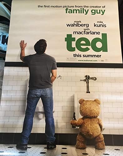 Марк Валберг потпиша автограм „Тед“ оригинален двострана филмска постер