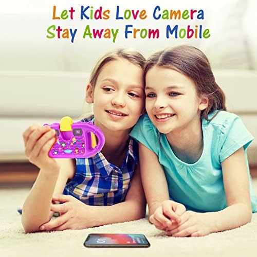 Нашите Деца Водоотпорен Камера Подароци За Девојки, 1080p HD Дигитална Видео Камера со 2.4 IPS Екран, Пополнете Светла, Детска Селфи Подводна