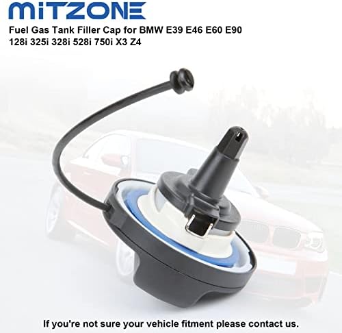 Капче за гас на резервоарот за гориво Mitzone компатибилен со Mini Cooper BMW 320i 325i 328i 328xi 525i 528i 528xi 535i x5 x6 x3 x1