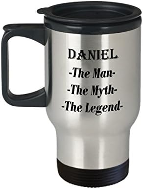 Даниел-Човекот Митот Легендата Прекрасно Кафе Кригла Подарок - 14оз Патување Кригла