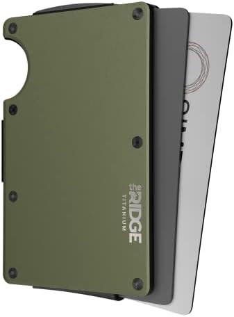 Минималистичкиот тенок паричник на гребенот за мажи - држач за кредитна картичка за блокирање на РФИД - Титаниумски метален паричник