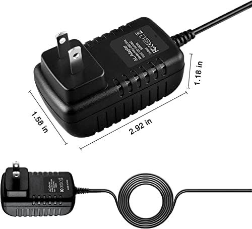Адаптер GUY-TECH 12V AC/DC компатибилен со фотоапаратите за документи со ELMO TT-02 TT-02U TT-02S TT-02RX презентерска камера 12VDC кабел