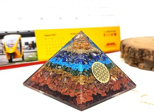Оргонитихоп Седум чакра оргонитна пирамида, чакра кристал, медитација, духовна енергија, правење оргони, заштита од ЕМФ, пирамида на Реики, подарок