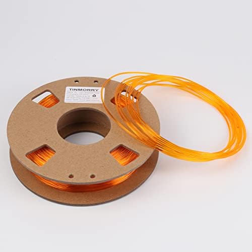 Филамент TPU 1,75мм пакет, пакет на филамента за печатачи TinMory 3D, 200g x 5 spools, транспарентен + транспарентен портокал + транспарентен