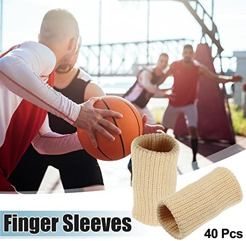 Вокост 40 парчиња ракави за дишење на прсти, палецот ги поддржува еластичните заштитници за компресија за релаксирање на болката