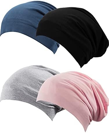 Сатиниорни 4 парчиња сатен наредени капаче за спиење Слабат Бејн Шалап капа за жени