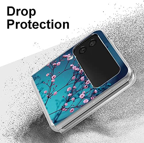Bcov Galaxy Z Flip 3 5g Случај, Слива Цвет Цвет Анти-Гребење Цврст Тврд случај Заштитни Shookproof Телефонски Капак За Samsung Galaxy
