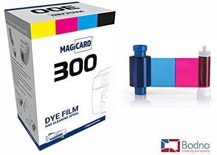 2 x Magicard 300 Печатач Mc250ymckok Боја Лента - ИМКОК-250 Отпечатоци Со Бодно Софтвер Демо Картичка