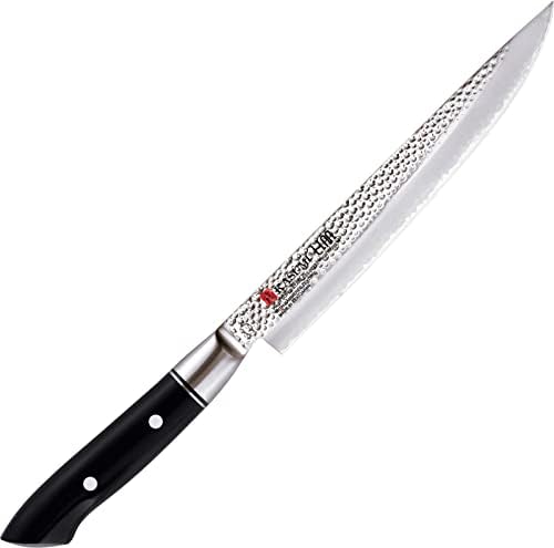 Поради Чињи К-74020 Касуми Јапонски Професионален Сашими Резба Нож, 20 см, Нерѓосувачки Челик, Црна
