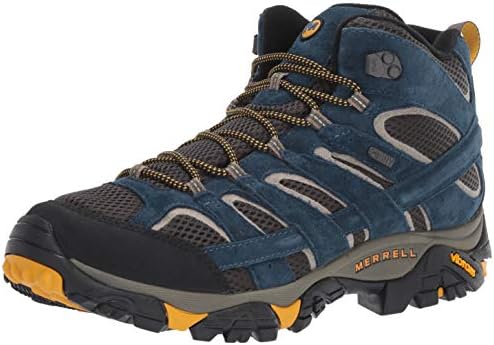 Мерел Машки MOAB 2 средно водоотпорен чевли за пешачење, маслиново сина, 11,5 м САД