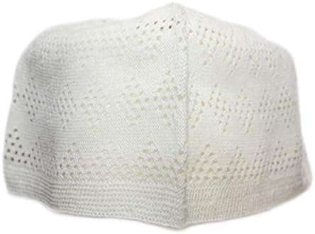 МОДЕФА Турски исламски Куфи Таке - Плетена капа од памук - Една големина одговара