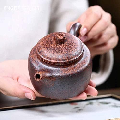 Xwozydr Традиционалниот чајник и рерна се претвори во виолетова тенџере со глина, котел за домаќинство, рачно изработена чај церемонија