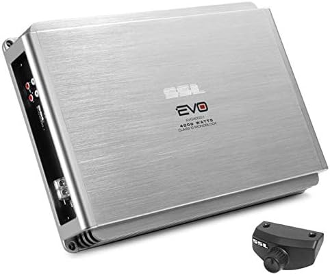 Soundstorm SSL EVO4000. 1 4000w Моноблок Класа Д Автомобил Аудио Засилувач Засилувач Со Ниско Ниво Влезови/RCA Пред-засилувач