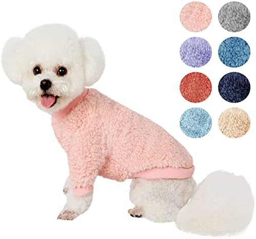 Џемпери за кучиња за мали кучиња момчиња или девојчиња облека за кученца мачки џемпери меки топли зимски палта Облеки за кучиња и мачки