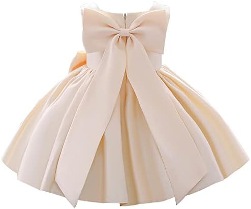 Iadoer девојче цвет фустан без ракави, цветен принцеза венчаница за дете и бебе девојче 1Т-4Т
