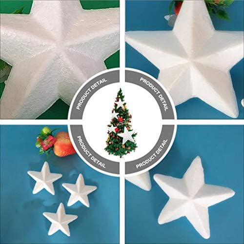 Занаетчиство на холибана занаетчиство 12 парчиња пена starвезда полистиренски форми моделирање DIY занаетчиски украси за пена за Божиќни декори