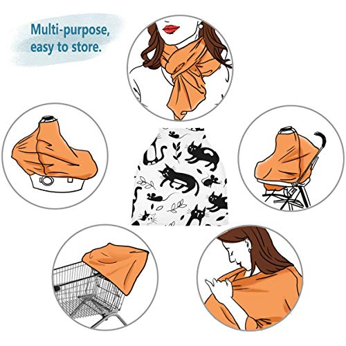 Обловувања на седиштето за бебиња со мачки глушец - шамија за доење, мулти -употреба на крошна на автомобили, за унисекс бебе