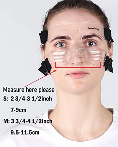 Чувар на носот Qiancheng Нос Шилд за скршен нос за деца тинејџери жени - прилагодлива маска за лице со торба за носење на подлога