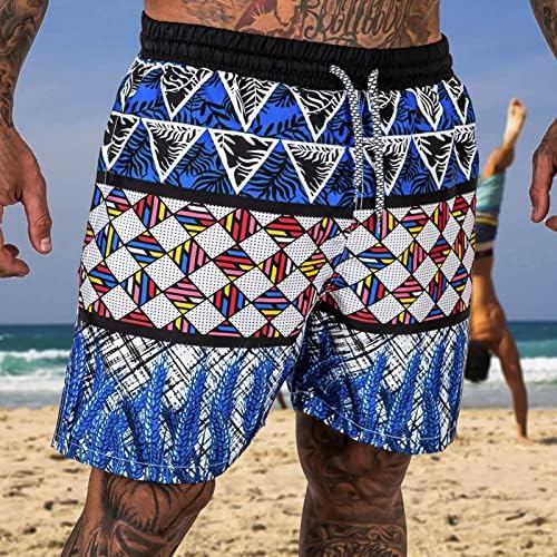 Саксигол Хавајски шорцеви за мажи, нови летни етнички панталони рамен агол на плажа сурфање на пливање стебла за преголема табла за