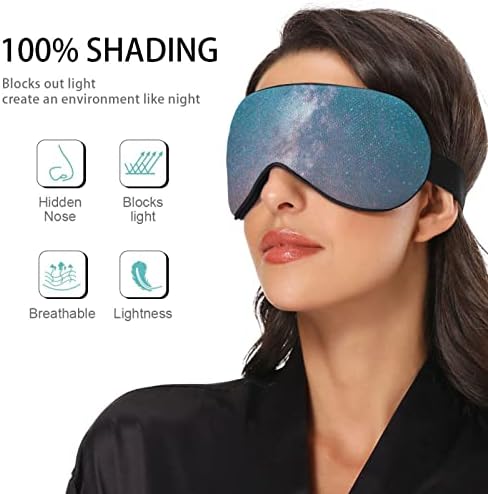 Unisex Sleep Eye Mask Galaxy-Starry-Sky-Skys-stars ноќ за спиење маска удобно покритие за сенка за спиење на очите