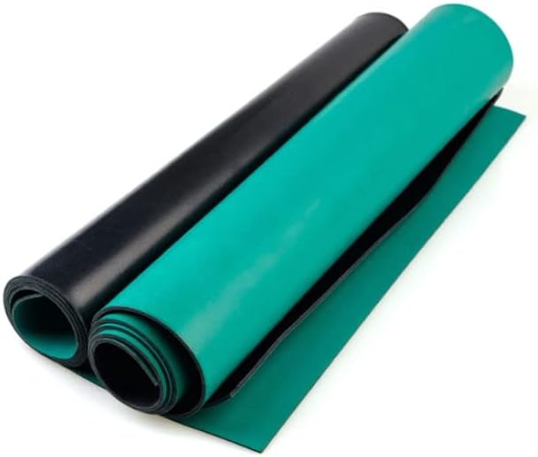 1 парчиња зелена анти -статичка маса Мати за табели против гумени чаршави лабораториски кожени масички душеци дебели 2мм 3мм -
