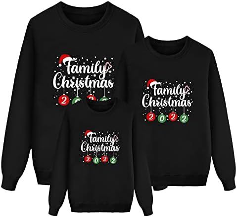 Семејство за празници во Дијаго, што одговара на пуловер, Божиќ, кој одговара на екипажот со долги ракави маица, обичен смешен празник мама и јас поставува