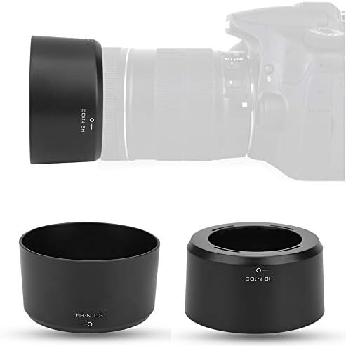 Аспиратор за леќи, HBN103 ABS црна камера, сенка на леќи, за Nikon, 1 VR 30-110mm f/3.8-5.6 за Nikon, 1 VR 10-30mm f/3.5-5.6