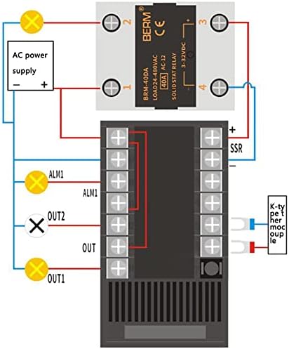Контролер на температура на PID PID 180-240VAC 0-400 степени CHB901 FK02-MVXAN Реле SSR Термостат Интелигентен прилагодлив термостат