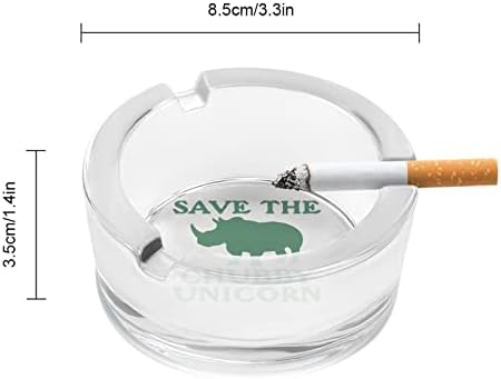 Зачувајте ги чините стакло од еднорог стакло за цигари за цигари ветроупорен ѓубре може да печати фенси фиоки за пепел за домашна