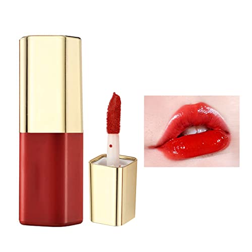 Wgust Max Clear Lip Gloss lystick со шминка за усни кадифено долготраен висок пигмент голи водоотпорен сјај за усни девојки дами шминка долготрајна висока пигмент гола водоотпор